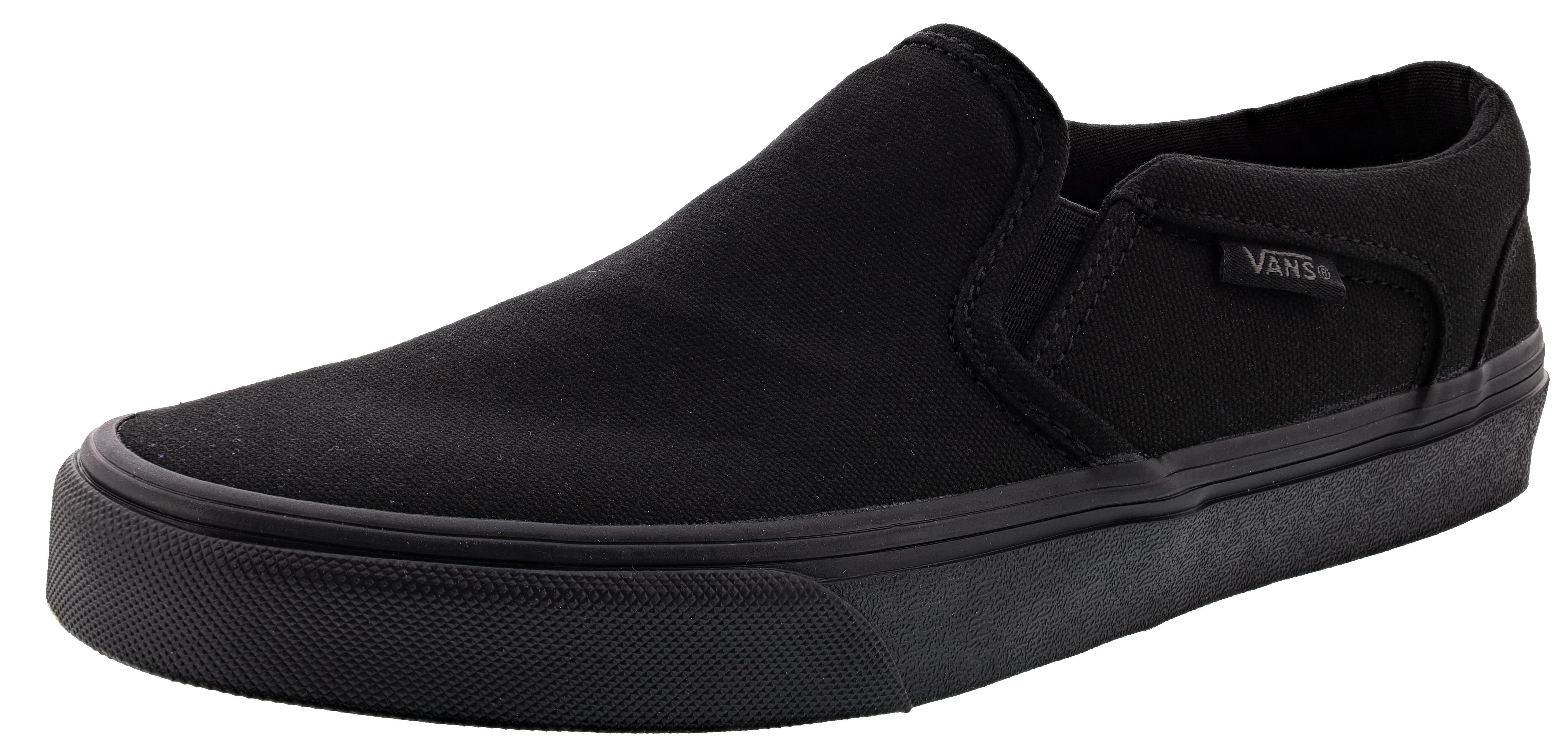 Vans Women's Asher Low Canvas Slip On Shoes - Image 11