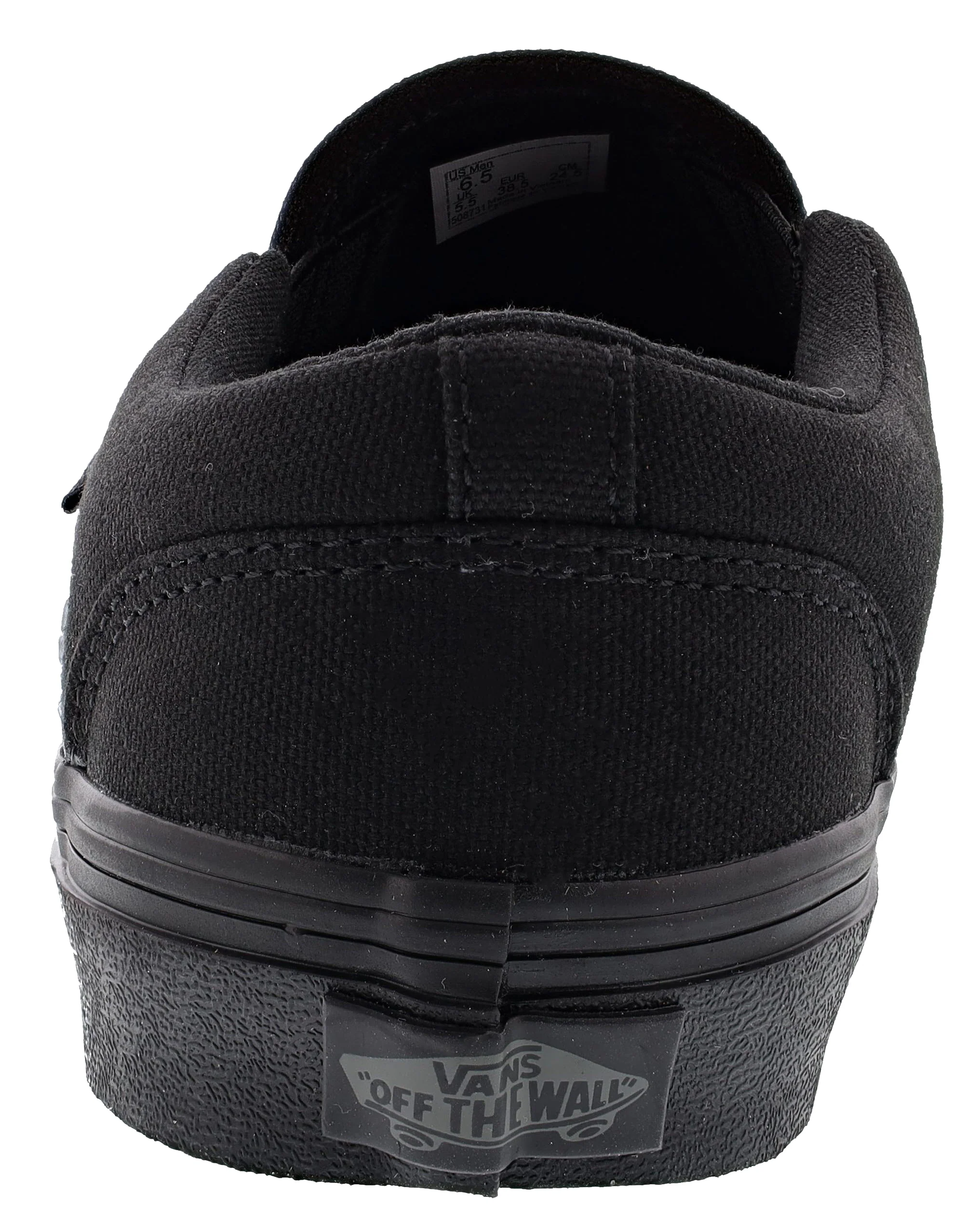 Vans Women's Asher Low Canvas Slip On Shoes - Image 14