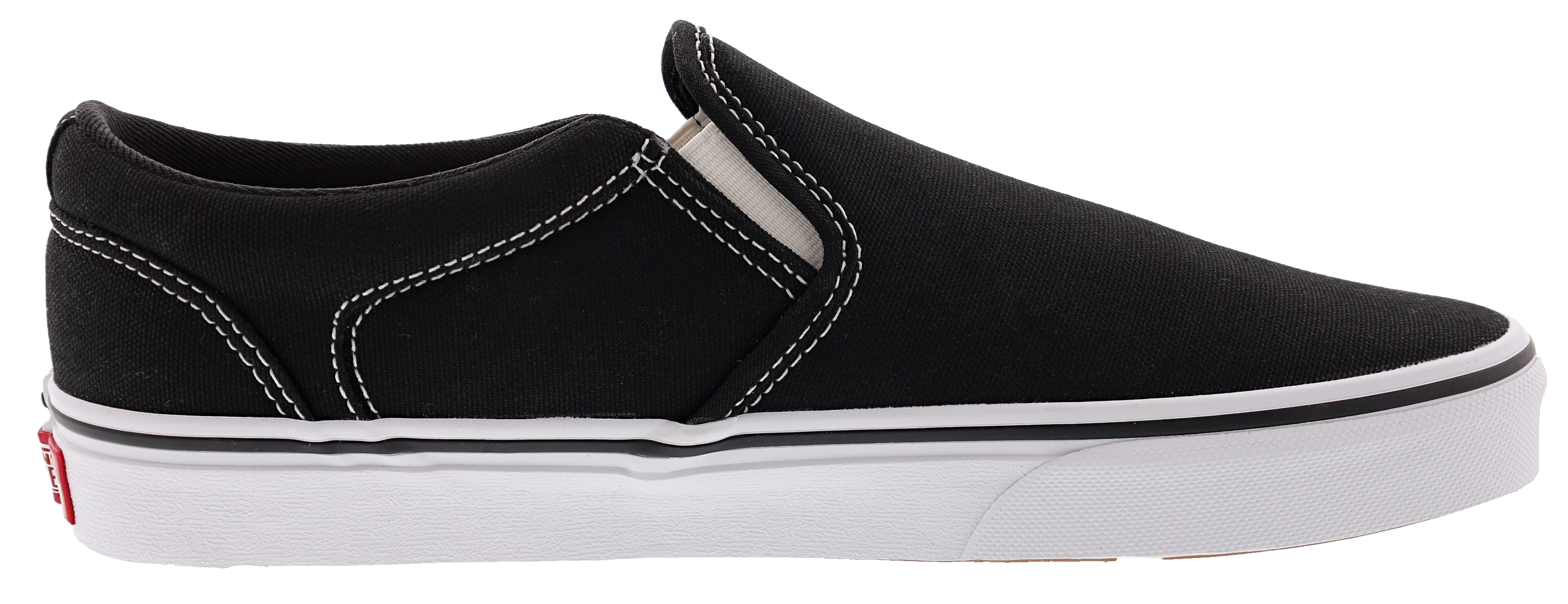 Vans Women's Asher Low Canvas Slip On Shoes - Image 7