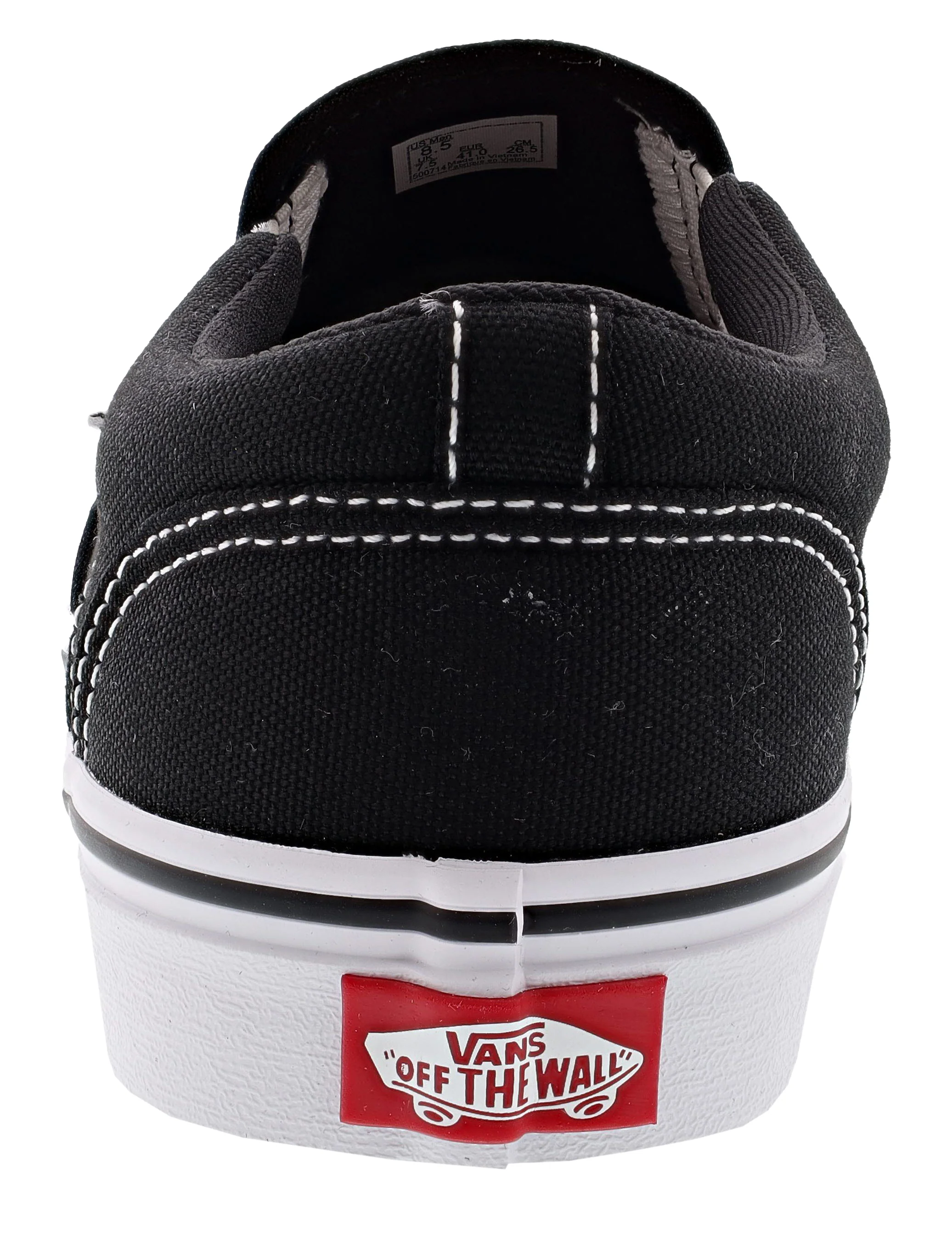 Vans Women's Asher Low Canvas Slip On Shoes - Image 9